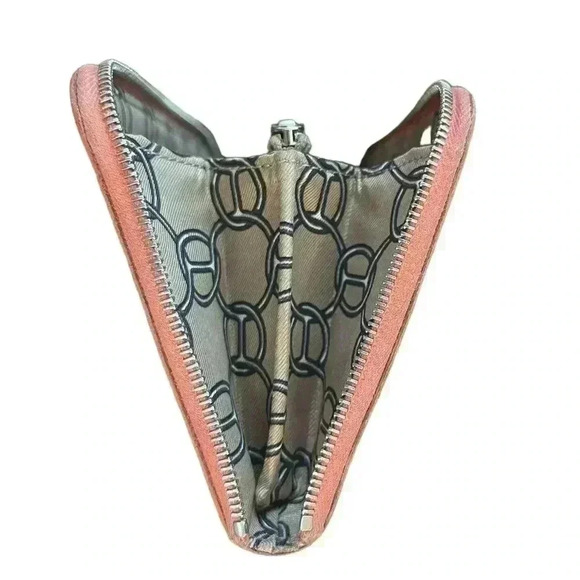 💐HERMES💐2014 Rose Silk'In Classique Long Wallet - Picture 10 of 15